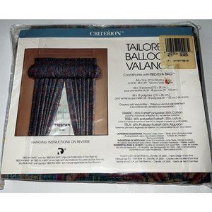 Vintage 1990s Dan River Tailored Balloon Valance 84 X 15 Tristan 657200 NOS